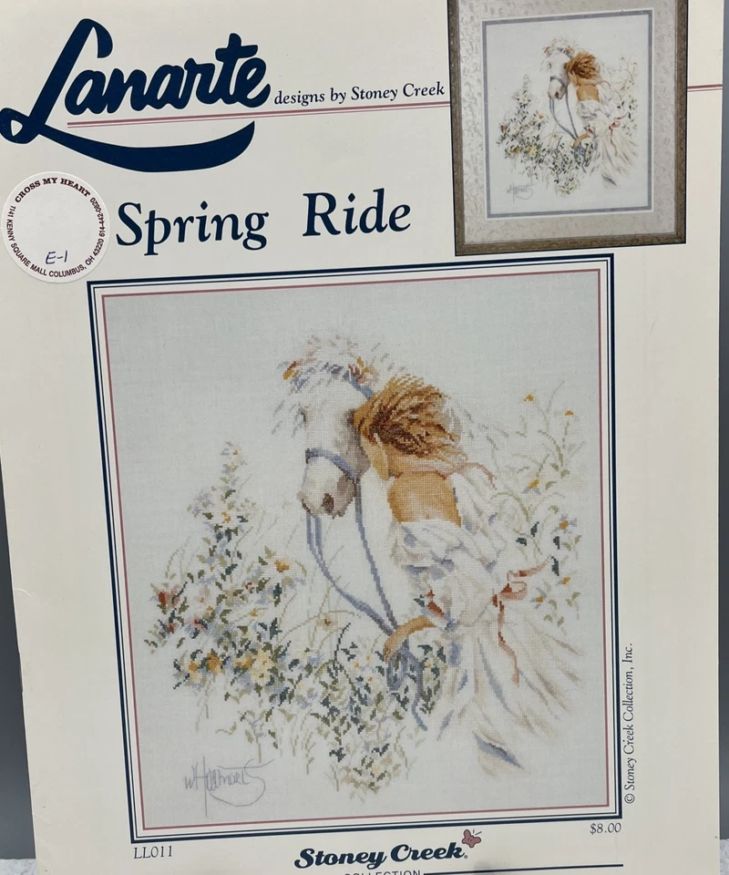 Folleto con patrón de punto de cruz Lanarte Spring Ride Foto 1 de 4