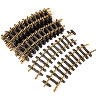 Lot of 9 LGB Lehmann Gross Bahn 1988 Curved Track No. 1100 R600 G Gauge Damaged - Image 1 of 4