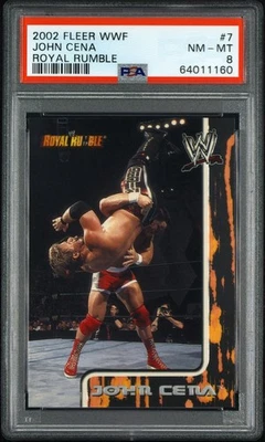 2002 Fleer WWF/WWE Royal Rumble John Cena #7 RC Rookie - PSA 8 NEW SLAB - Image 1 of 4