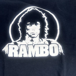 Camiseta Rambo 3 De Colección Talla L Años 90 Negra Clásica con Imagen Rambo Rara Ver Fotos - Imagen 1 de 12