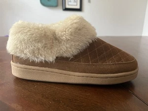 Clarks Slip On Women’s Size 7 Leather Faux Fur Booties Ankle Boot - Imagen 1 de 10
