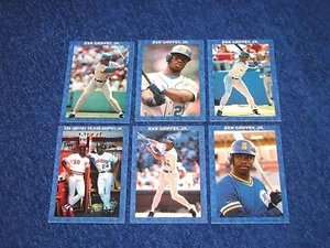 KEN GRIFFEY JR. MARINERS 1990 BORDE AZUL BRILLANTE JUEGO DE 6 CARTAS (817-12) - Imagen 1 de 1