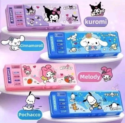 5 in 1 password lock pencil case kuromi,deformation automatic box multipurpose  - Image 1 of 4
