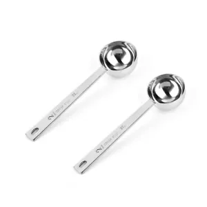 2pcs Stainless Steel Coffee Scoop 2 Tablespoon Measuring Spoon Coffee Scoop 30ml - Picture 1 of 6