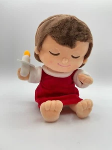 Hallmark Marys Angel Plush Doll SILENT NIGHT Sings Sound Motion Light Candle - Picture 1 of 12