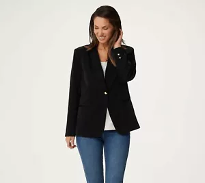 G.I.L.I. Choice of Solid or Printed Blazer - Black (Reg 12) a354932 - - Picture 1 of 2