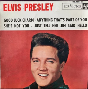Elvis Presley - EP - Good Luck Charm - RARE French Issue - 1962 - Near Mint - Picture 1 of 4
