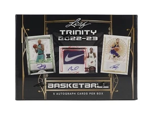 2023 Leaf Trinity Basketball Hobby Box NBA Rookie Autograph PSA 10 INVESTMENT - Bild 1 von 9