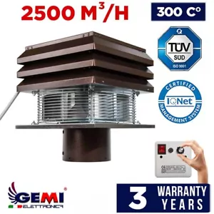 Rauchsauger Schornsteinaufsatz Schornstein ventilator für Runde Kamin 20 cm Gemi - Bild 1 von 8