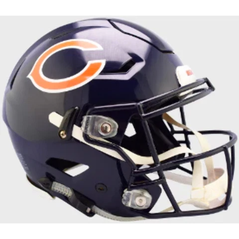 Chicago Bears Full Size Authentic SpeedFlex Football Helmet - NFL Cover
