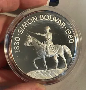 Panama - 1980 Huge Silver 20 Balboas - Scarce - Picture 1 of 7