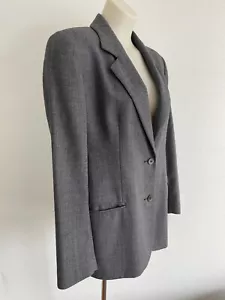 Valentino Jacke Blazer Wolle Sekretär Büro Vintage IT44-M - Bild 1 von 12