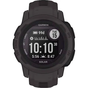 Garmin Instinct 2S Solar Std Edt 32MB Black Bluetooth Smartwatch NEW - Picture 1 of 4