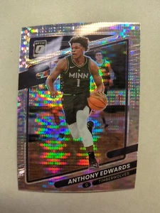 2021-22 Panini Donruss Optic #83 Anthony Edwards Silver Pulsar Prizm Minnesota * - Imagen 1 de 2