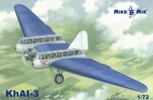 1/72 Planeador de Pasajeros Soviético KhAI-3 Aviavnito MikroMir 72-014 Kit Modelo Plástico - Imagen 1 de 16