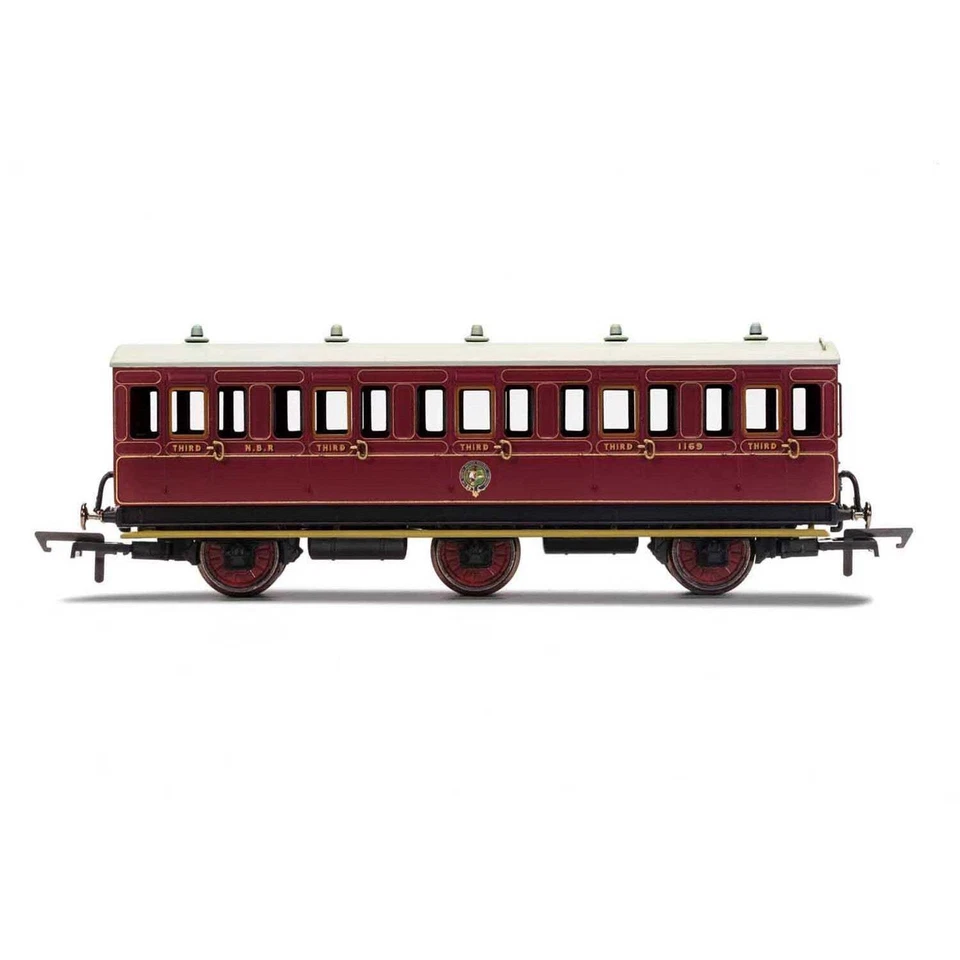 OO NBR 6 Wheel Coach 3rd Class Fitted Lights 1169 - Era 2 - image 1 of 3