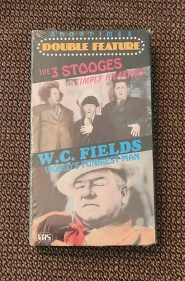 THE 3 STOOGES W. C. FIELDS DOUBLE FEATURE GOODTIMES VHS VIDEO - Image 1 of 2