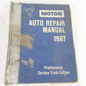 Motor American Domestic Cars Auto Repair Manual Prof Trade Edition 1987 Garage - Picture 1 of 11