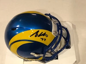 ANDREW WHITWORTH Signed Los Angeles RAMS Mini-helmet Beckett Auth. (BAS) - Picture 1 of 4