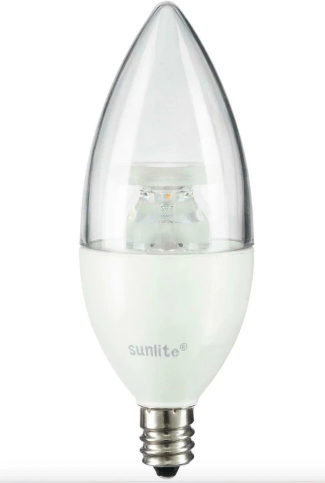 Sunlite  80770-SU - CTC/LED/4.5W/E12/CL/D/ES/27K - Image 1 of 1