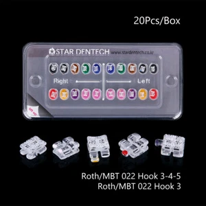 Brackets de cerámica de zafiro monocristalino de ortodoncia Roth\MBT 022 HK 345 - Imagen 1 de 17