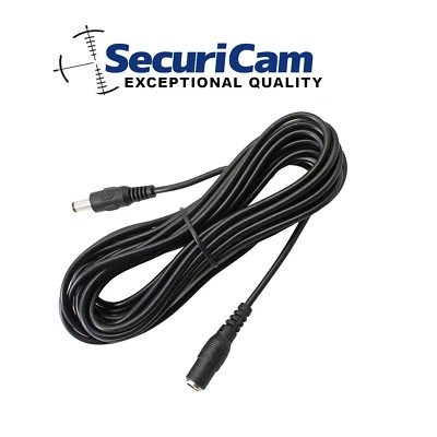 SECURICAM® Cavo prolunga alimentazione CCTV / LED / DVR / PSU DC CAVO 5,5 x 2,1mm per 12V 9V 5V