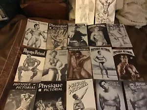 PHYSIQUE PICTORIAL * 17 MAGAZINES * 60S BEEFCAKE ISSUES * UNCIRCA - Picture 1 of 2
