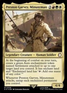 *MtG: 4x PRESTON GARVEY, MINUTEMAN - Commander Fallout Mythic - magicman-europe* - Bild 1 von 1
