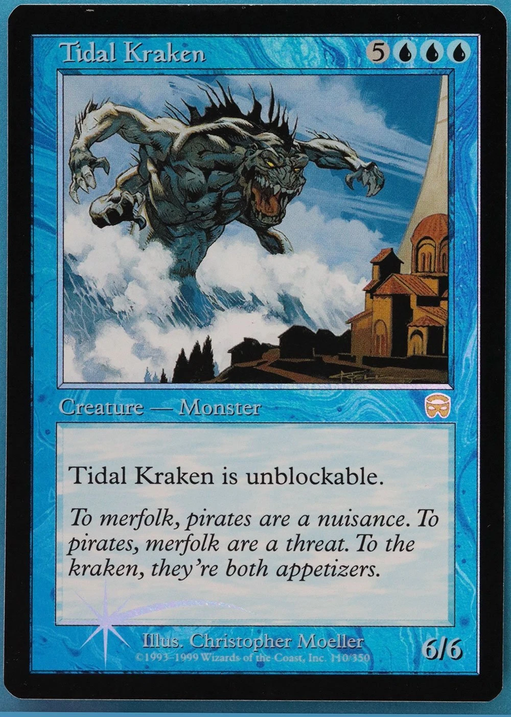Tidal Kraken FOIL Mercadian Masques NM Blue Rare MTG CARD (ID# 447660) ABUGames