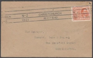 NEW ZEALAND 1921 SINGLE USED 1½d. VICTORY CHRISTCHURCH M/C (ID:40/D61064) - Picture 1 of 1