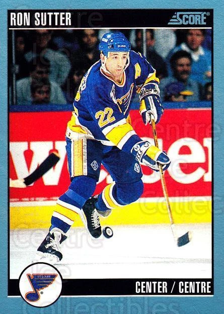 1992-93 Score Canadian #86 Ron Sutter - Image 1 of 1