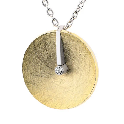 Colgante diseño Ernste AN1029 con diamante 0,035 CT acero inoxidable Foto 1 de 3