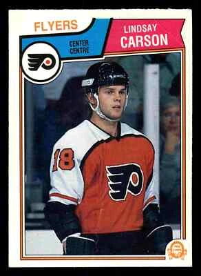 1983-84 O-Pee-Chee #261 Lindsay Carson - Philadelphia Flyers (Low Grade) - Image 1 of 2