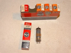 5 x 6197 RCA/GE Tubes *NOS*NIB*Full Sleeve* - Picture 1 of 2
