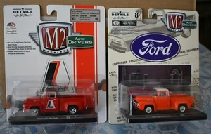 M2 Machines 1956 FORD F-100 TRUCK AUTO-DRIVERS SERIES LOT OF 2 NEW - Picture 1 of 9