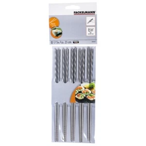 Fackelmann, 10 Bacchette Chinese Stainless Steel 23cm Sushi Cooking Japanese - Picture 1 of 2