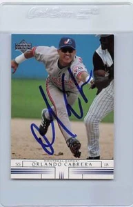 2002 Upper Deck #344 Orlando Cabrera Expos Signed Auto *G8665 - Picture 1 of 2