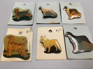 Vintage Beth Hickman Pins -Yorkie, Great Dane, Terrier, Afghan, Bulldog, Mastiff - Picture 1 of 7