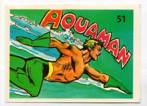 AQUAMAN #51 CROMO SUPER AMIGOS / SUPER FRIENDS DC 1978 REYAUCA - Imagen 1 de 2