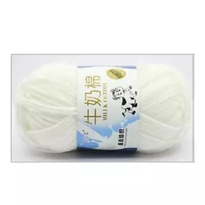 50g 5ply Milk Cotton Knitting Wool Yarn Needlework Dyed Lanas for Crochet Craft - Picture 1 of 72