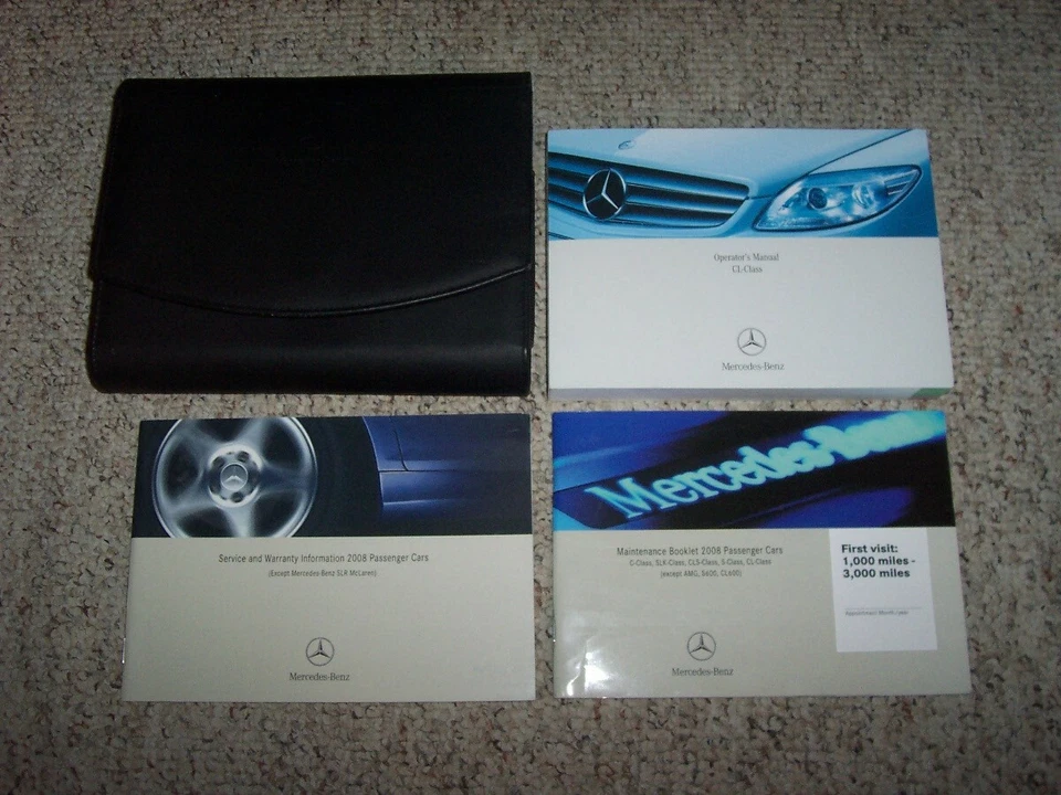 2008 Mercedes Benz CL550 CL600 CL63 AMG CL-Class Owner Operator User Manual Set - Image 1 of 1