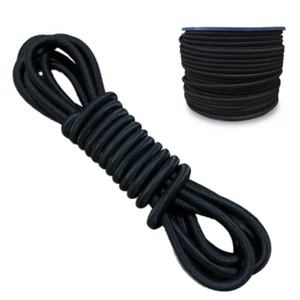 Cuerda elástica bungee cable de choque negro longitudes de corte de 8 mm/10 mm - Imagen 1 de 5