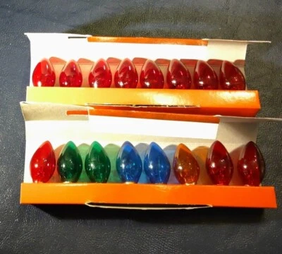 (2) C7 Replacement MultiColor Lightbulbs 120V 5W Home Accents Holiday 8-Packs - Image 1 of 2