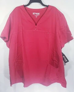 NWT Women's Grey Anatomy BY Barco Size 5XL Red Short Sleeve - Picture 1 of 7