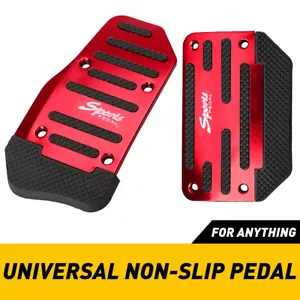 2Pcs Car Accessories Red Non Slip Automatic Pedal Brake Foot Treadle Cover - Picture 1 of 9