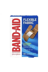 Band-Aid Brand Flexible Fabric Adhesive Bandages for Wound Care & First Aid, 30 - Picture 1 of 3
