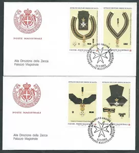 2001 SMOM FDC INSEGNE DELL'ORDINE TIMBRO ARRIVO - Y001 - Picture 1 of 1