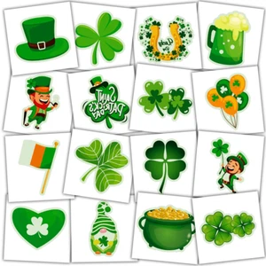 102Pcs St Patricks Day Tattoos, St Patricks Day Accessories Shamrock Stickers De - Picture 1 of 12