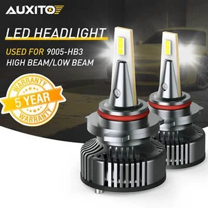 AUXITO CANBUS Car 9005 HB3 LED Headlight Bulb Y13 Kit Error Free 6500K High Beam - Picture 1 of 10