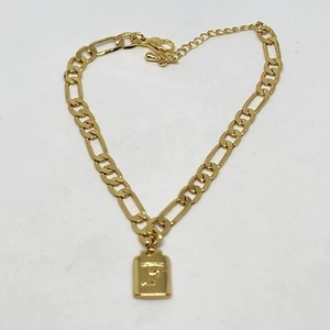 Fußkettchen Bettelarmband Initiale goldfarben F - Bild 1 von 5